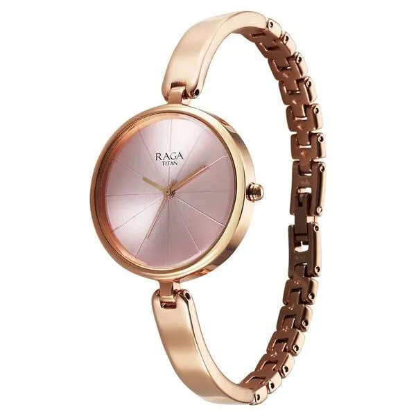 Titan Raga Showstopper Quartz Analog Pink Dial Metal Strap Womens Watch 2772wm01 1 720x
