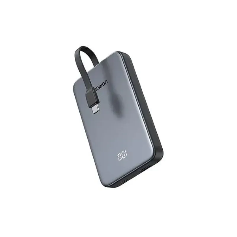 UGREEN PB526 10000mAh 20W 3C Power Bank with Built-in Cable (75161C)