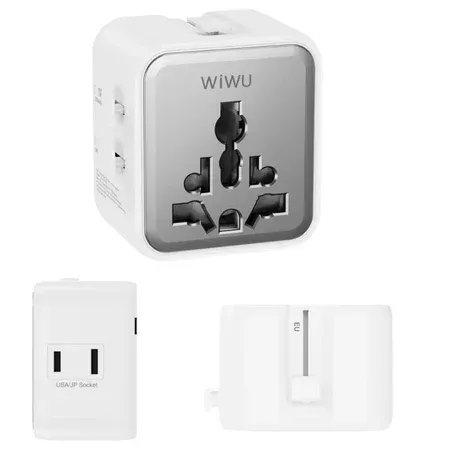 Wiwu Wi Ua017 Nano Compact Universal Travel Adapter 10a 2500w 2