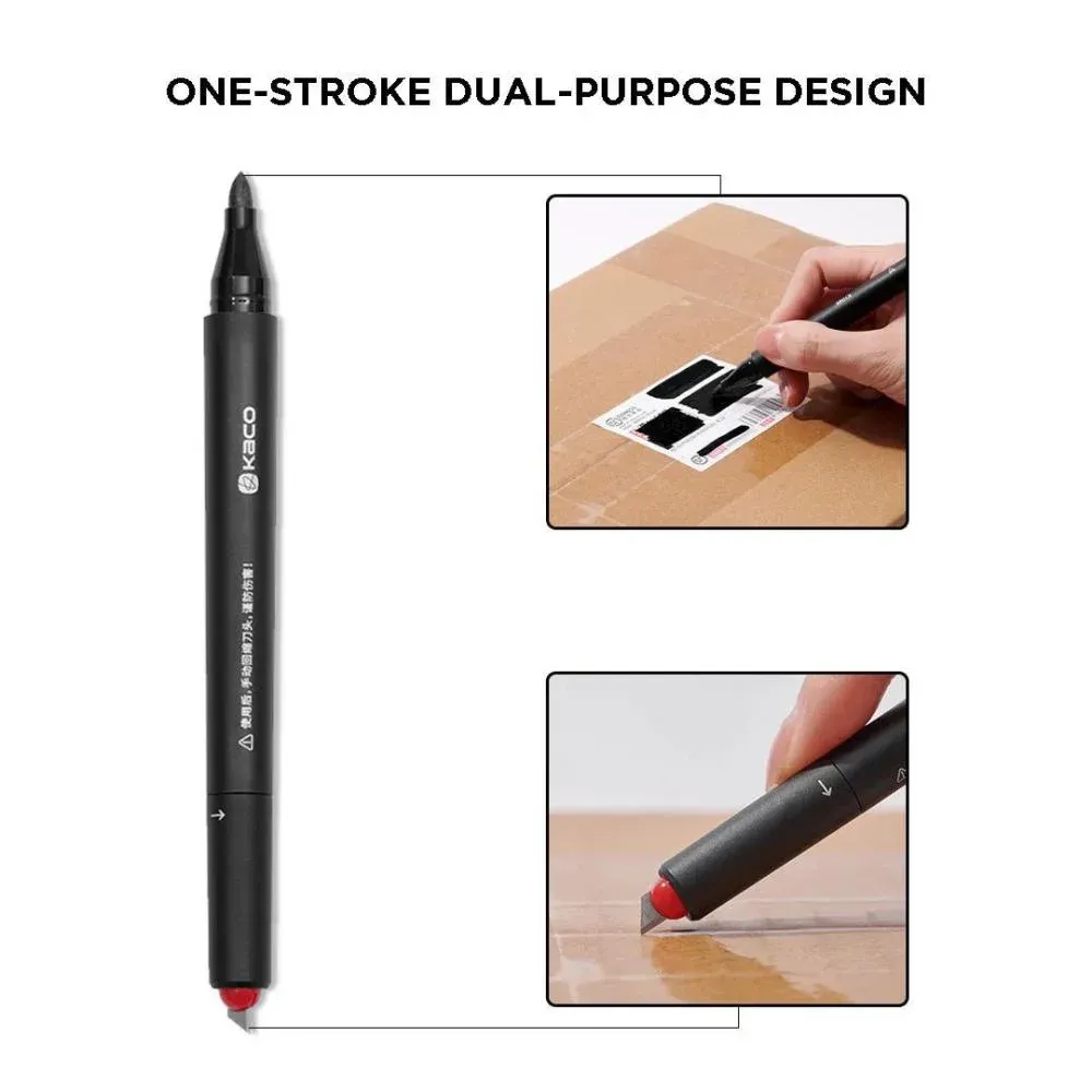 Xiaomi Kaco 2 In 1 Express Pocket Markers With Utility Knife 2 1