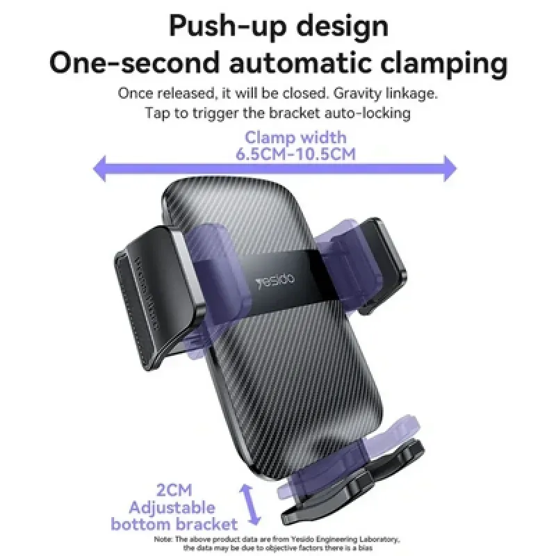 Yesido C251 Air Vent Car Phone Holder With 360 Rotation For 4 8 7 2 Inch Smartphones 3