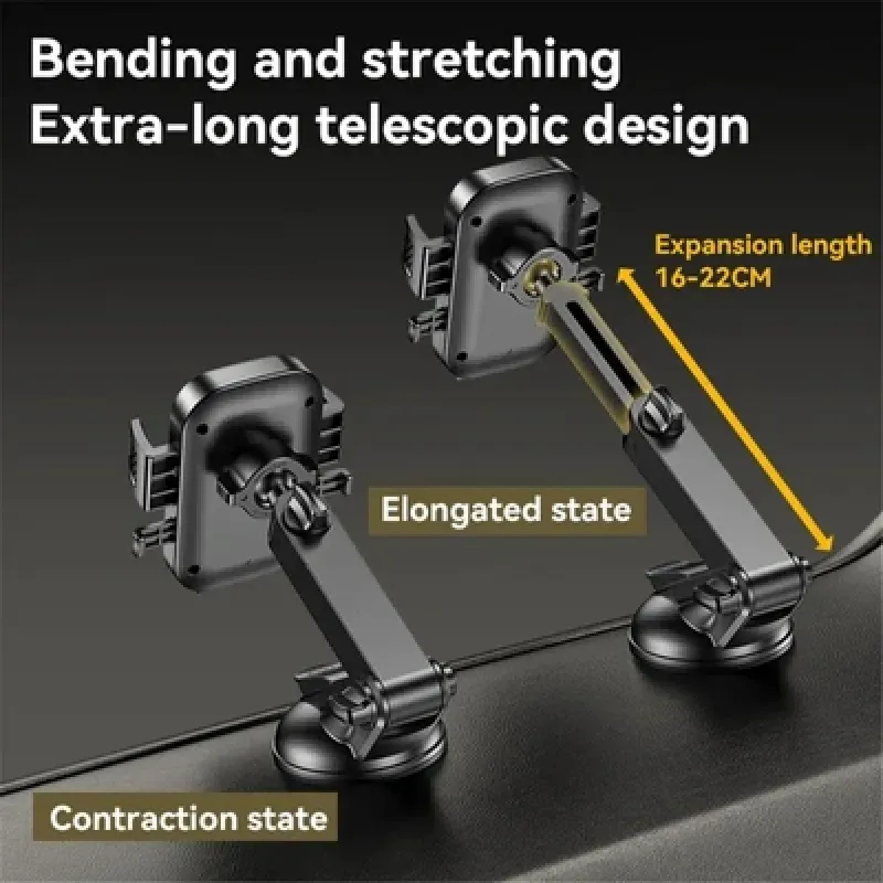 Yesido C267 Premium Suction Press Car Phone Mount With 360 Rotation