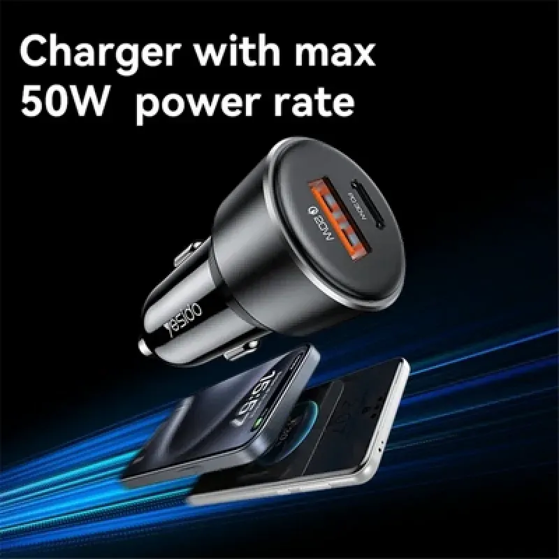 Yesido Y64 Premium 50w Dual Port Usb Car Charger 3